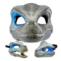 Mascara Infantil De Dinosaurio Velociraptor Blue Disfraces
