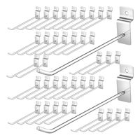 Pack 50 Ganchos Gancheras Panel Ranurado 20 Cm Exhibidor