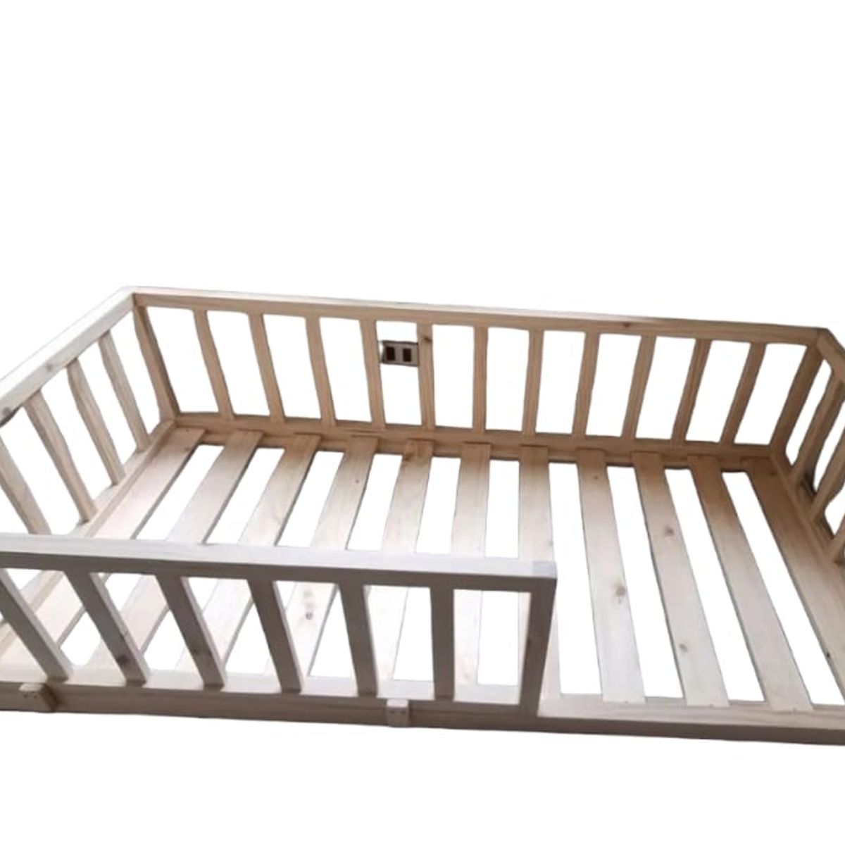 GENERICO - cama baranda estilo montessori corral 1 Plaza