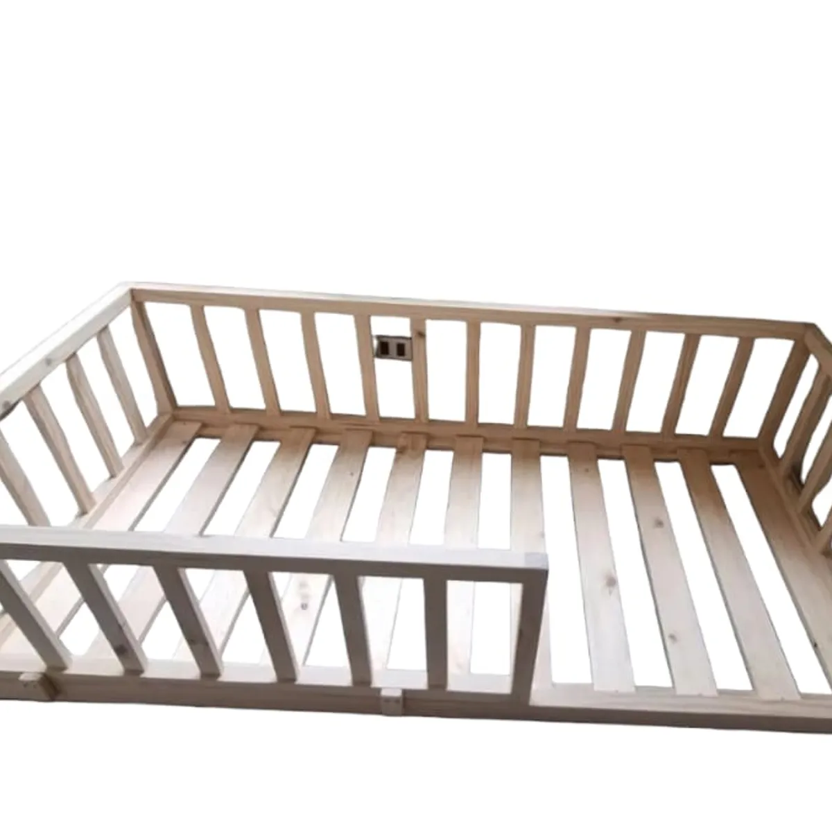 GENERICO - Cama baranda Estilo Montessori  1 plaza media