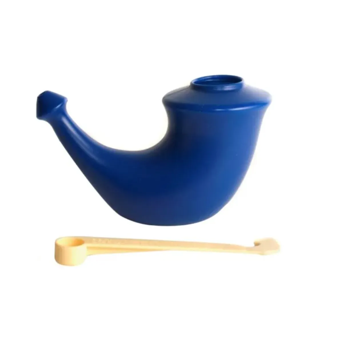 ALKANATUR - NETI POT -Rhino Horn- Limpiador Nasal Adulto Color Azul JALA NETI