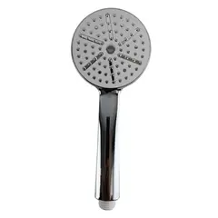 GENERICO - Cabezal Ducha Redondo Flujo Fijo Mango Ergonomico Ahorro Agua