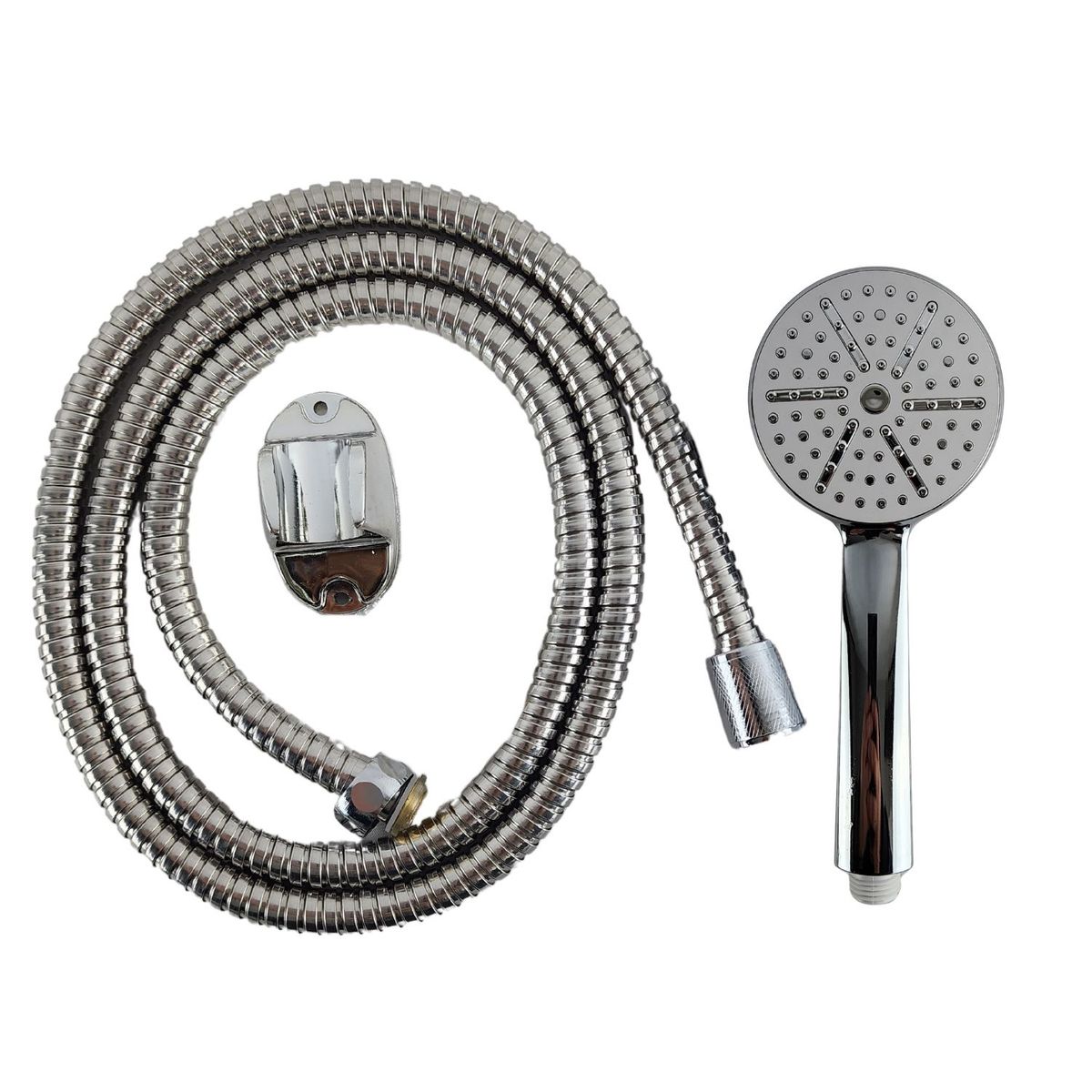GENERICO - Set Ducha De Mano Cromado Manguera 150cm Accesorio Baño