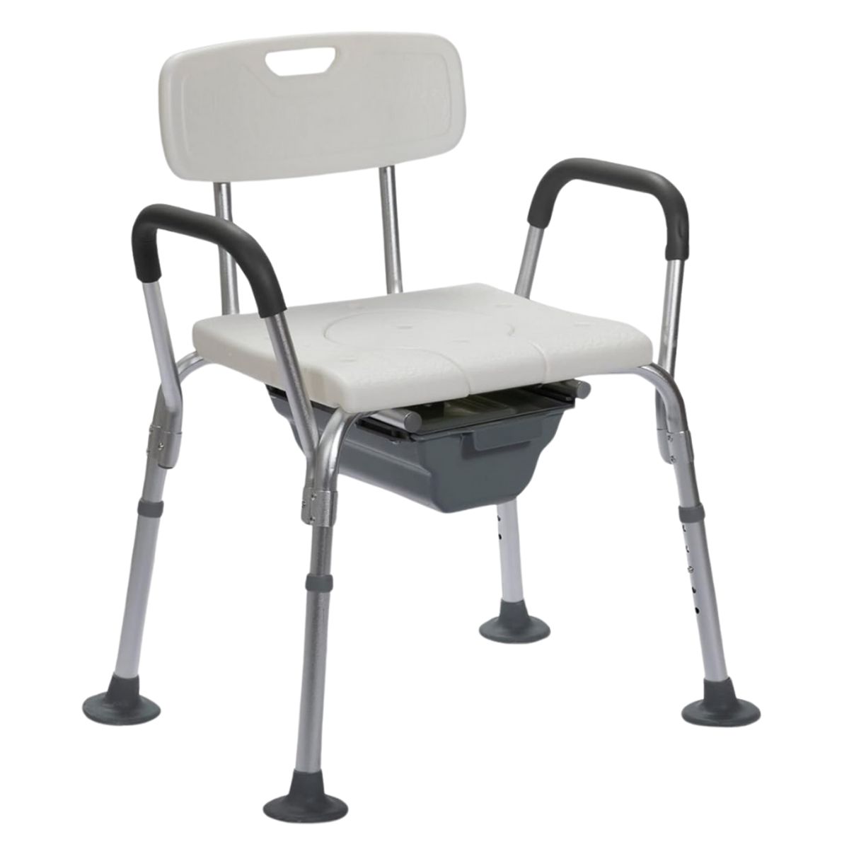 GENERICO - Silla Baño Ducha Portatil Adulto Mayor Enfermos Aluminio