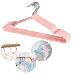 GENERICO - Set de 16 colgadores ropa color Antideslizantes