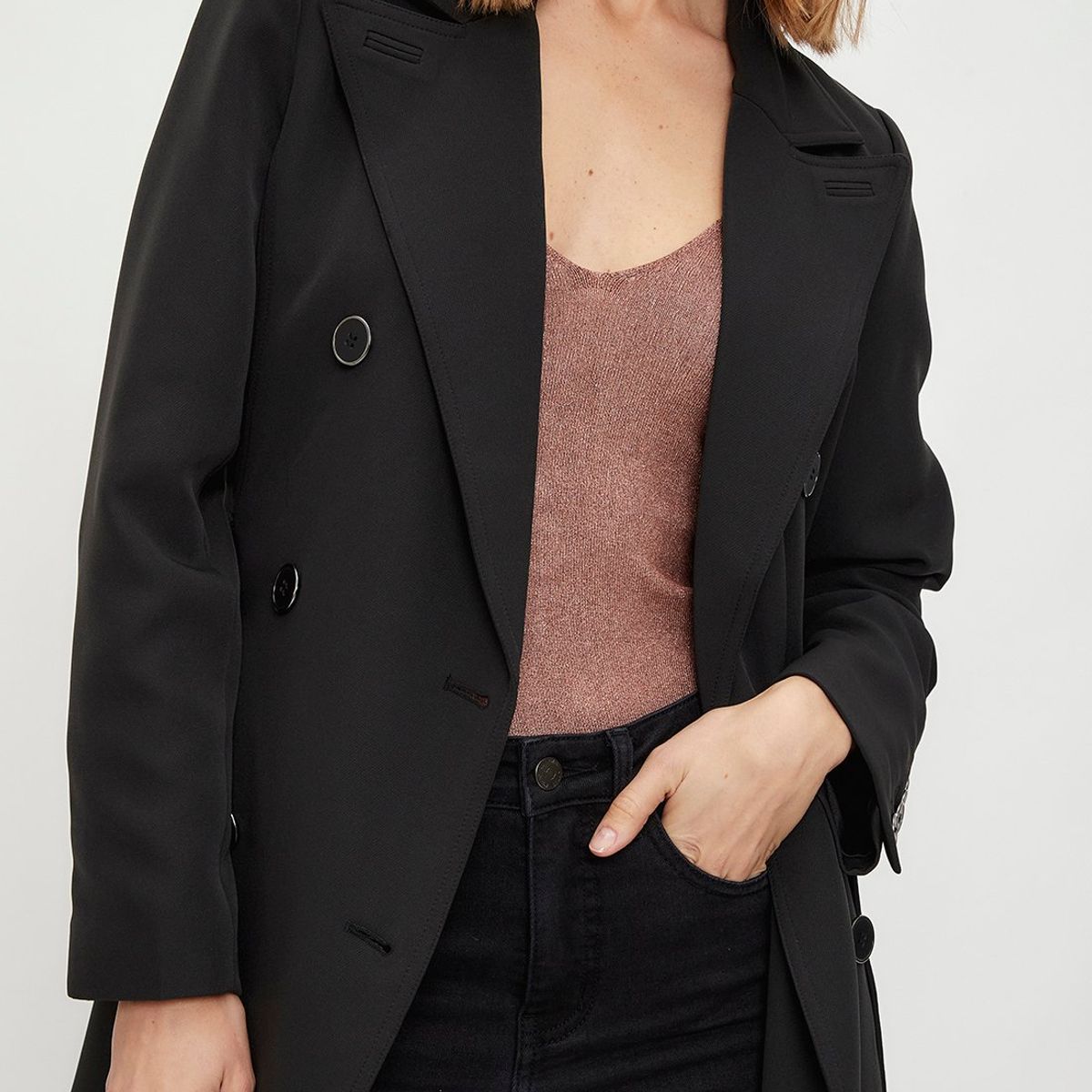 IO - Impermeable Negro Mujer Io