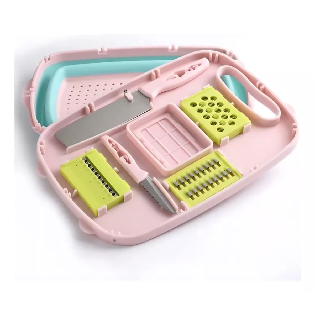 GENERICO - Bandeja Tabla Multifuncional De Corte Plegable Cocina 9 En 1