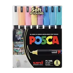 GENERICO - POSCA SET 8 MARCADORES PASTEL 1MR