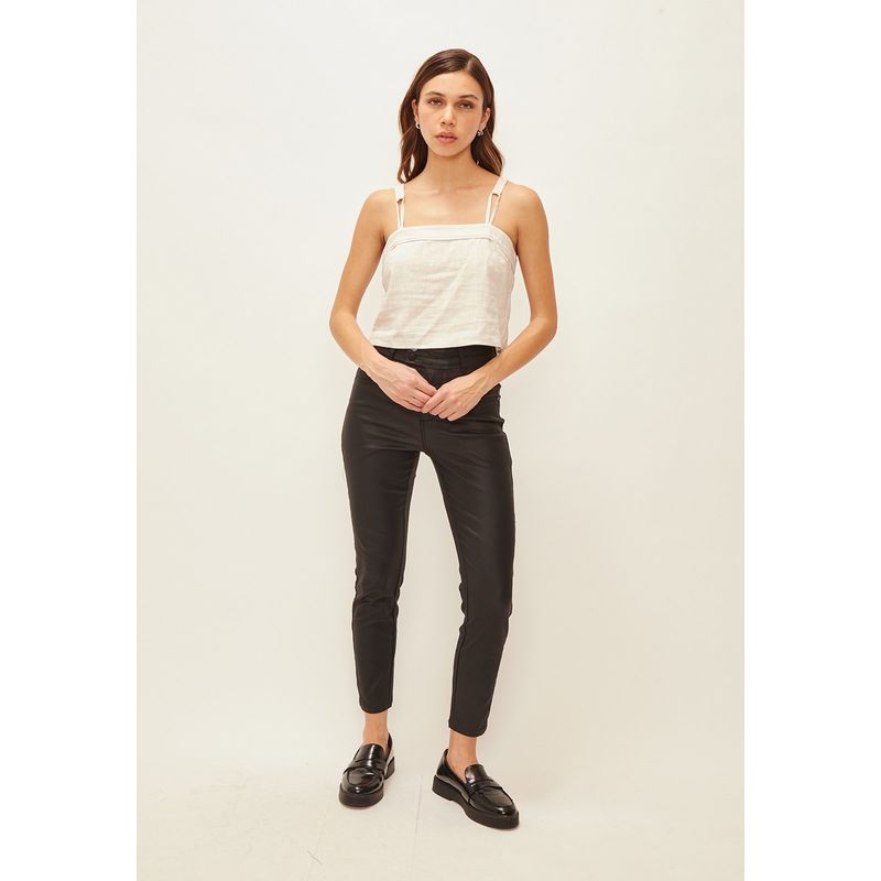 IO - Blusa Sin Mangas Beige Mujer Io