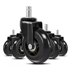 GENERICO - Ruedas Para Silla Escritorio Tipo Roller Set X5 Universales