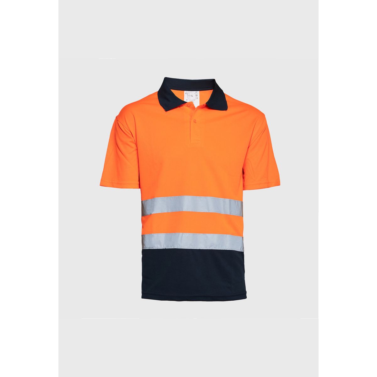 JAYSON - Polera Alta Visibilidad MC Cuello Camisero Naranja AV JAYSON