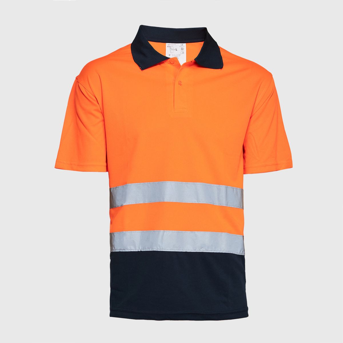 JAYSON - Polera Alta Visibilidad MC Cuello Camisero Naranja AV JAYSON