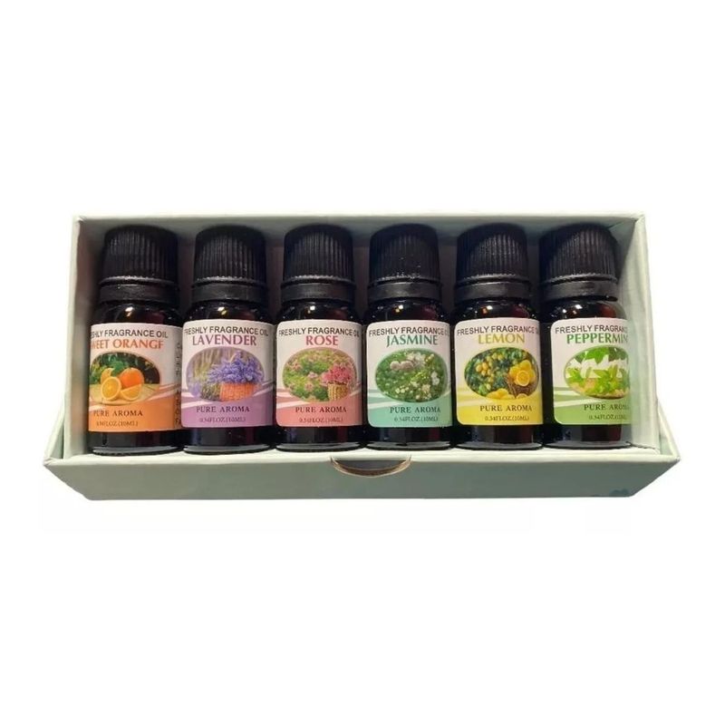 GENERICO - Set 6 Esencias Para Humidificadores Aceites 10ml Aromáticos