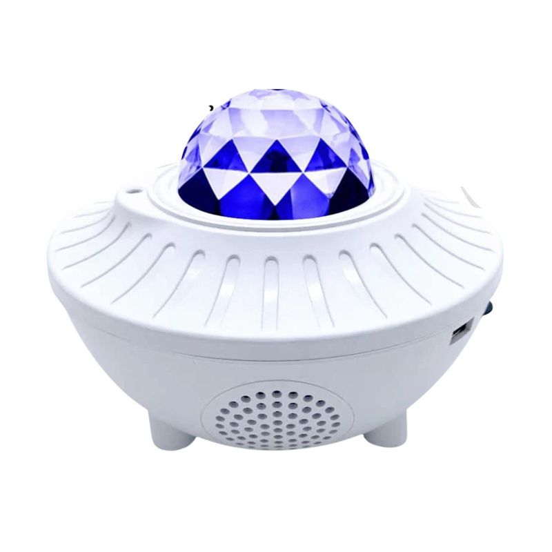 GENERICO - Proyector Portatil Luces Led Efecto Ondas de Agua Blanco