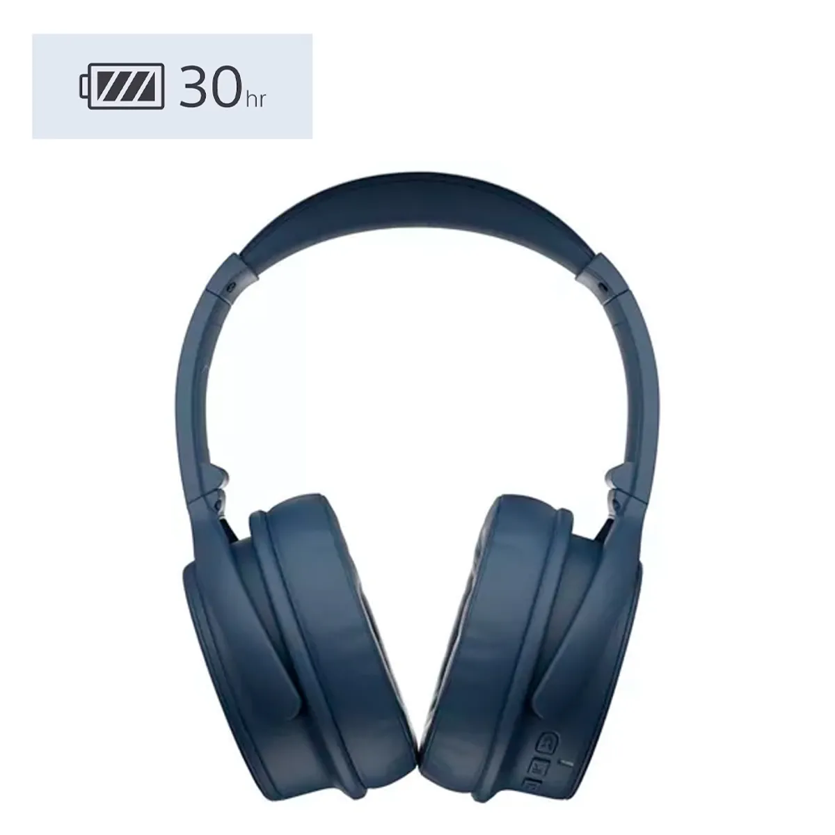 SLEVE - Audífonos Bluethooth Casco Batería 30 horas Waterproof Azul