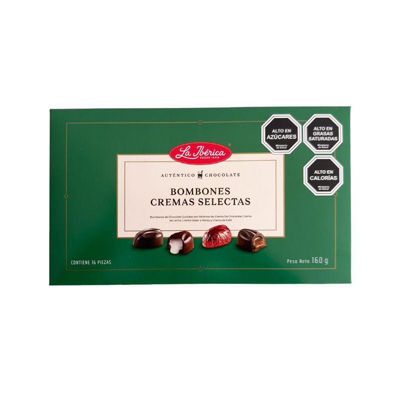 LA IBERICA - CAJA DE BOMBONES CREMAS SELECTAS 160G LA IBÉRICA