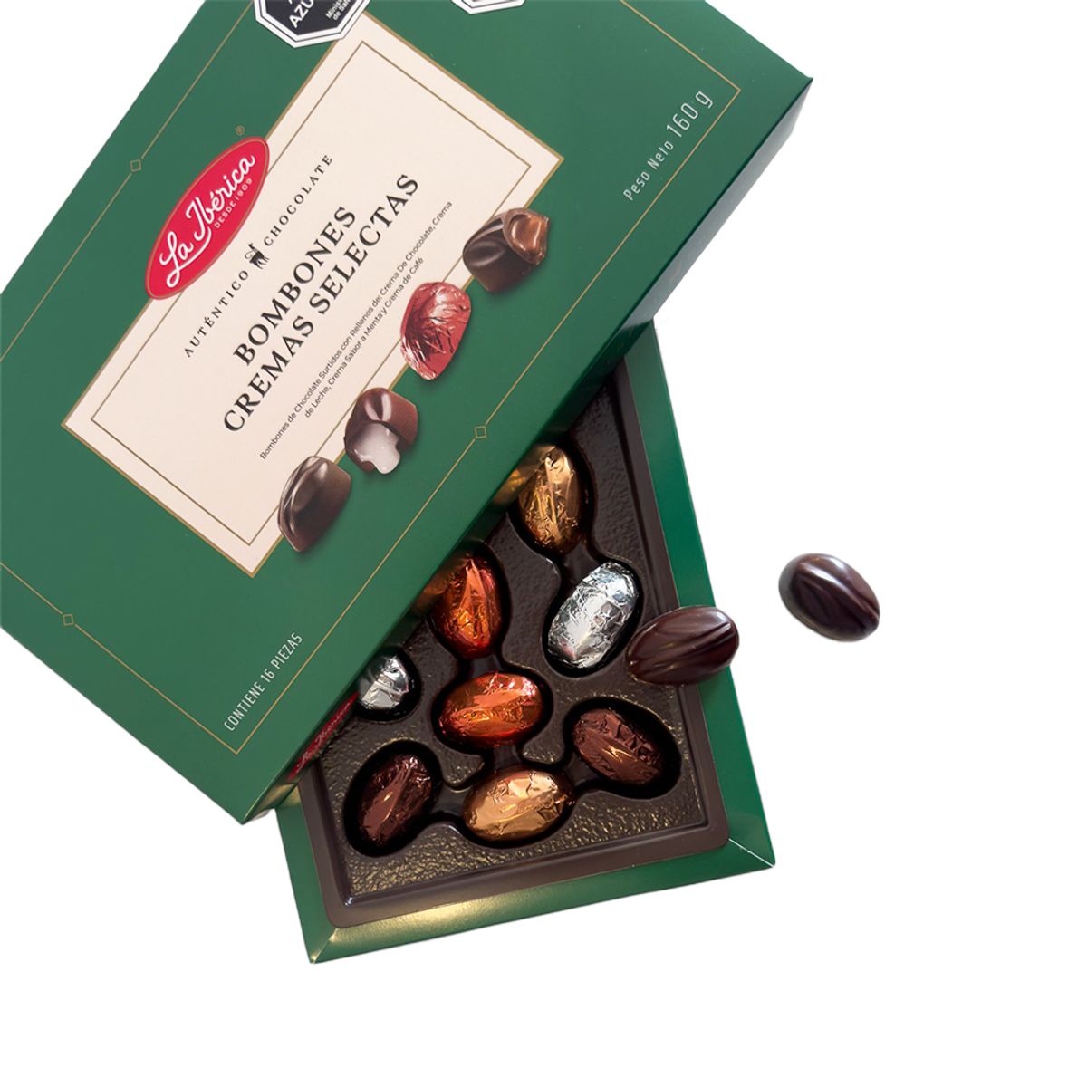 LA IBERICA - CAJA DE BOMBONES CREMAS SELECTAS 160G LA IBÉRICA