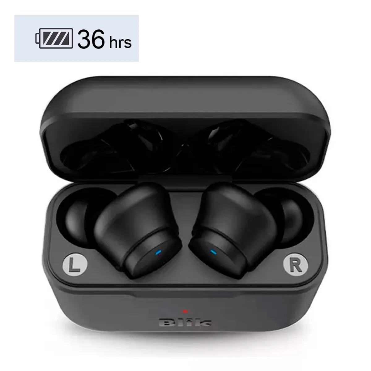 BLIK - Audífonos Bluethooth Bateria 36 horas in ear Negros