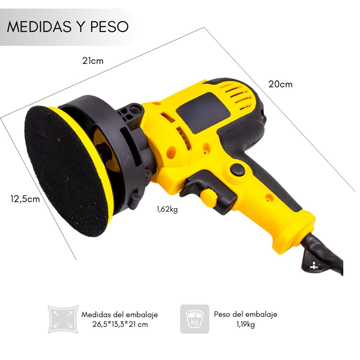 GENERICO - Máquina Para Pulir Pulidora Para Auto Lijadora Encerado Auto