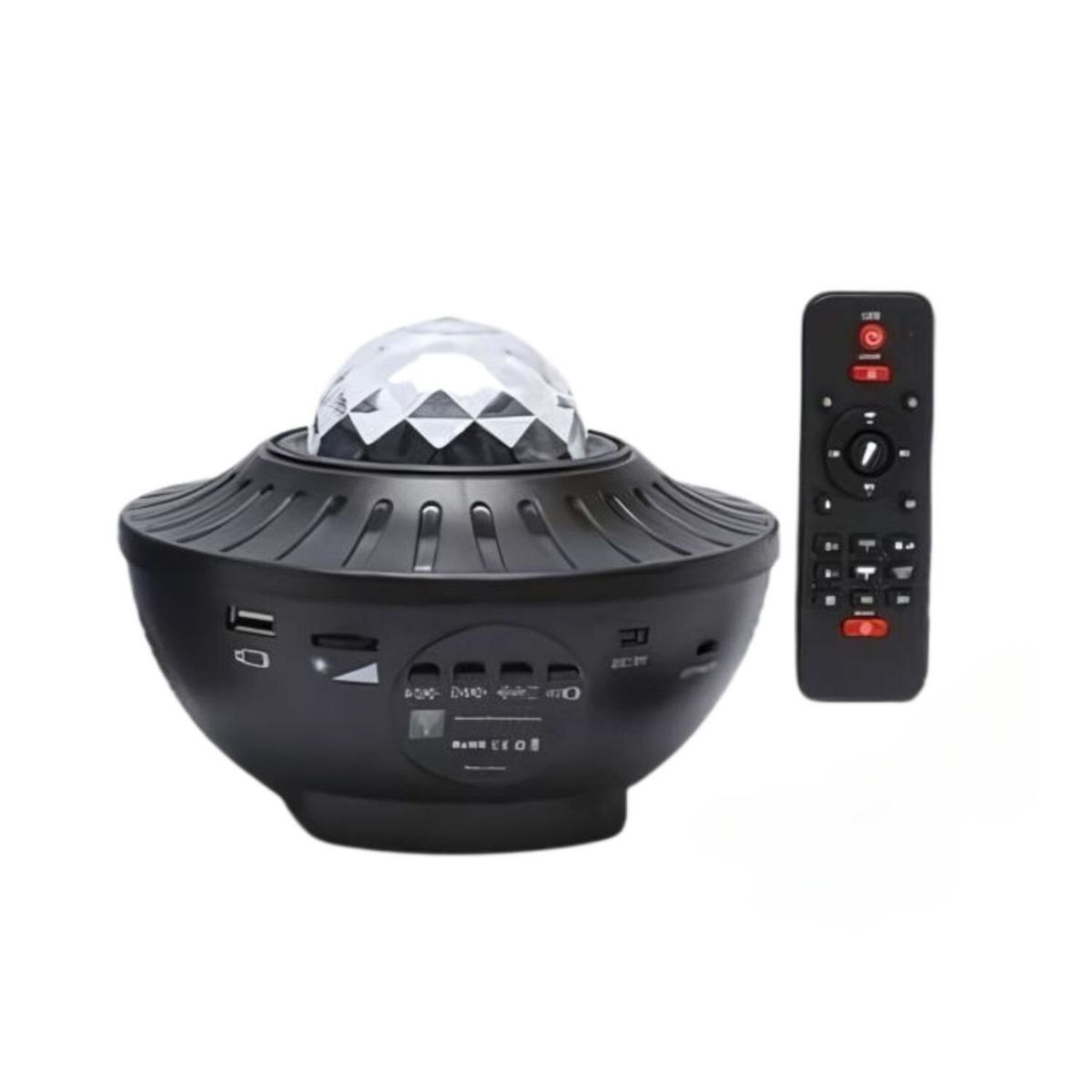 GENERICO - Proyector Portátil Luces LED Efecto Ondas de Agua Negro