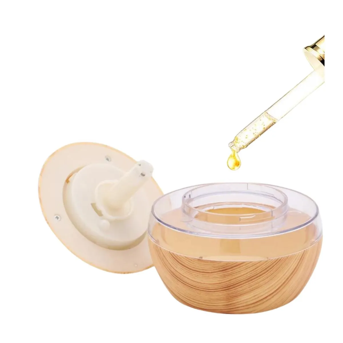 GENERICO - Humidificador Difusor Luz LED Color Marron Claro