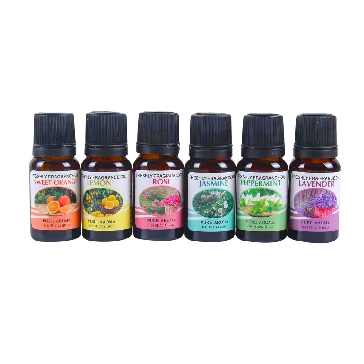 GENERICO - Set 6 Esencias Para Humidificadores Aceites 10 ml Aromáticos.