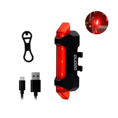OZONO - Luz Trasera Roja 15 Lúmenes Recargable Usb Sillín Bicicleta