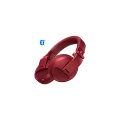 PIONEER DJ - Audífonos con cable y bluetooth HDJ-X5BT-R Rojo