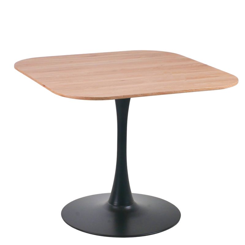 PANDALINO - Mesa Tulip cuadrada (madera) - Multicolor - 90x 90 cm