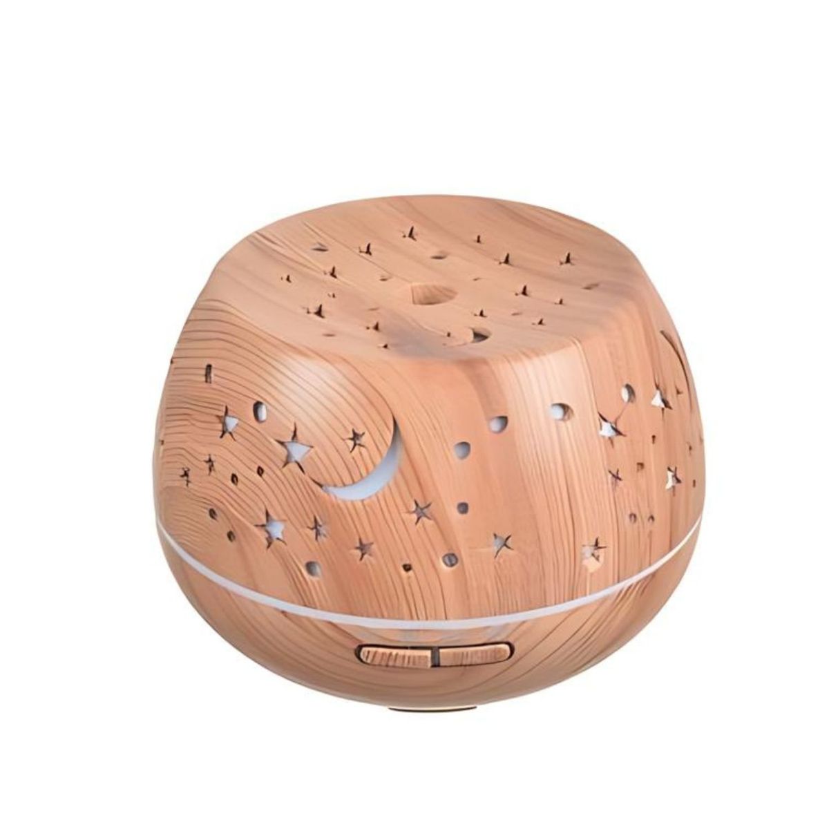GENERICO - Humidificador Difusor Diseño Luna Estrellas Marron Claro