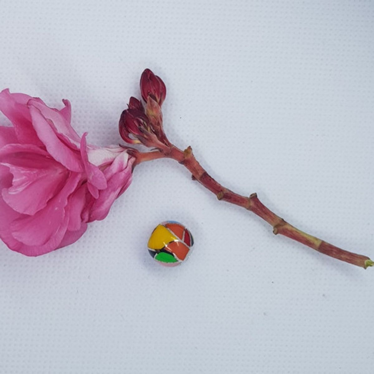 ELBAULDEJUMA - Charm dije abalorio bola de colores 925