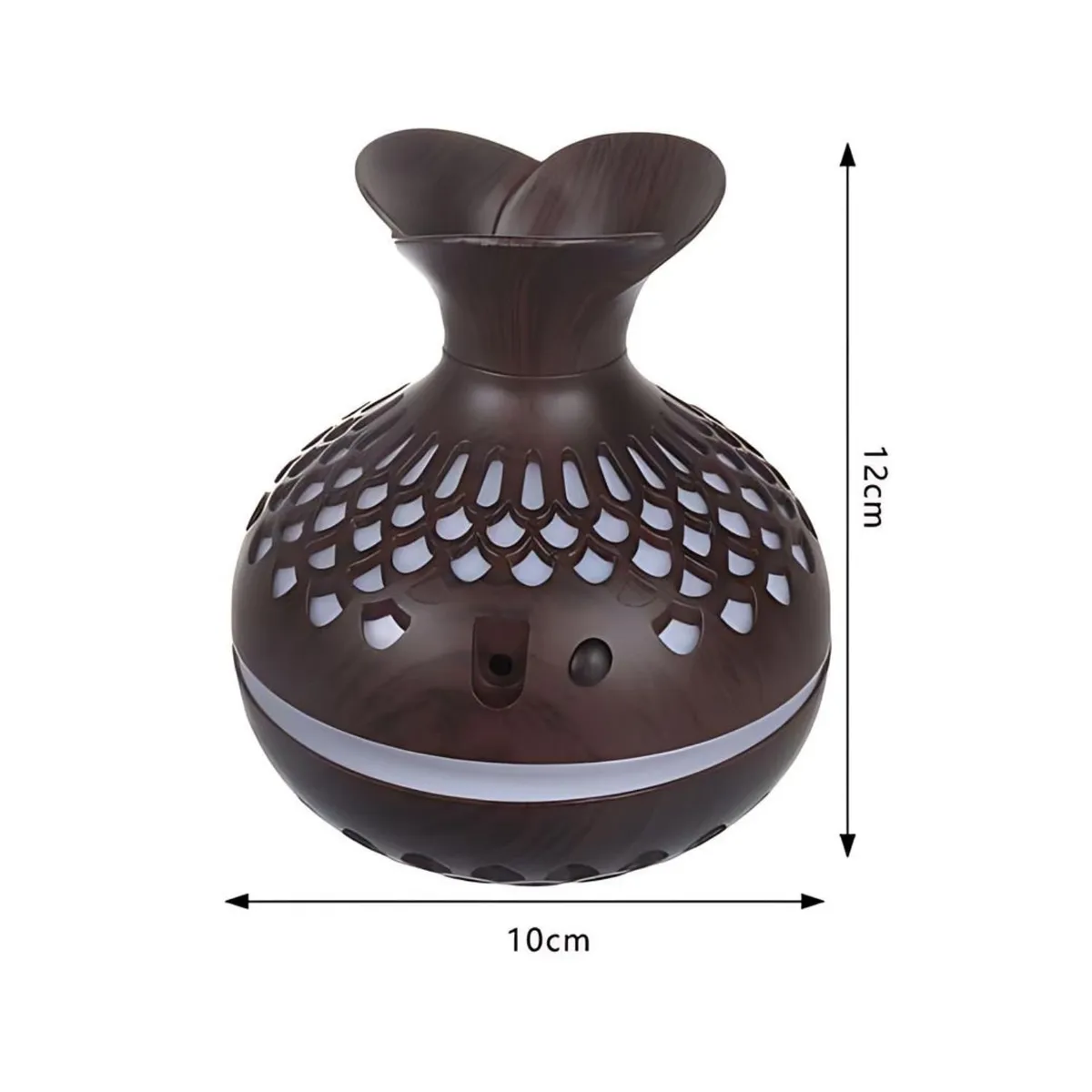 GENERICO - Pack Humidificador Forma de Flor Más 6 Esencias Aromáticas