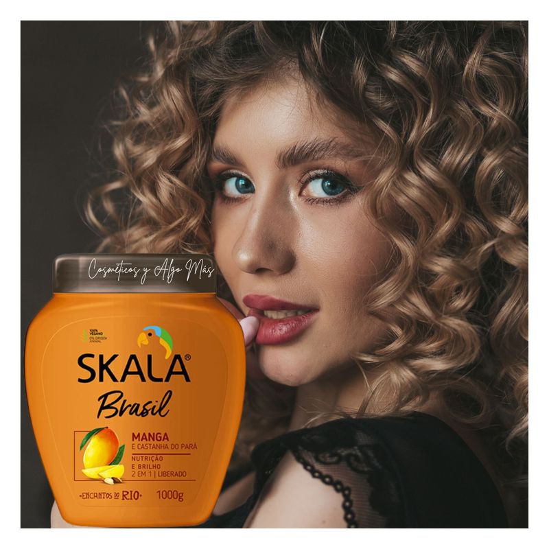 SKALA - Mascara capilar 2en1 co-wash MANGA CASTAÑA para cabellos en transición