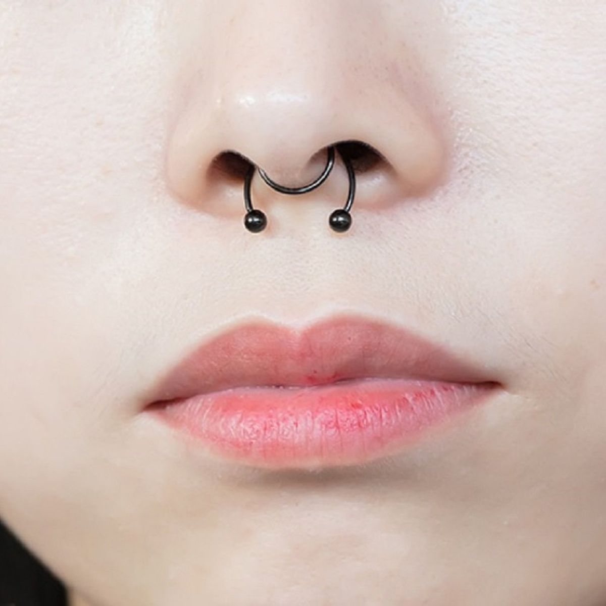ELBAULDEJUMA - Piercing Acero Nariz Labios Sin Hoyos Septum Sin Perforacion