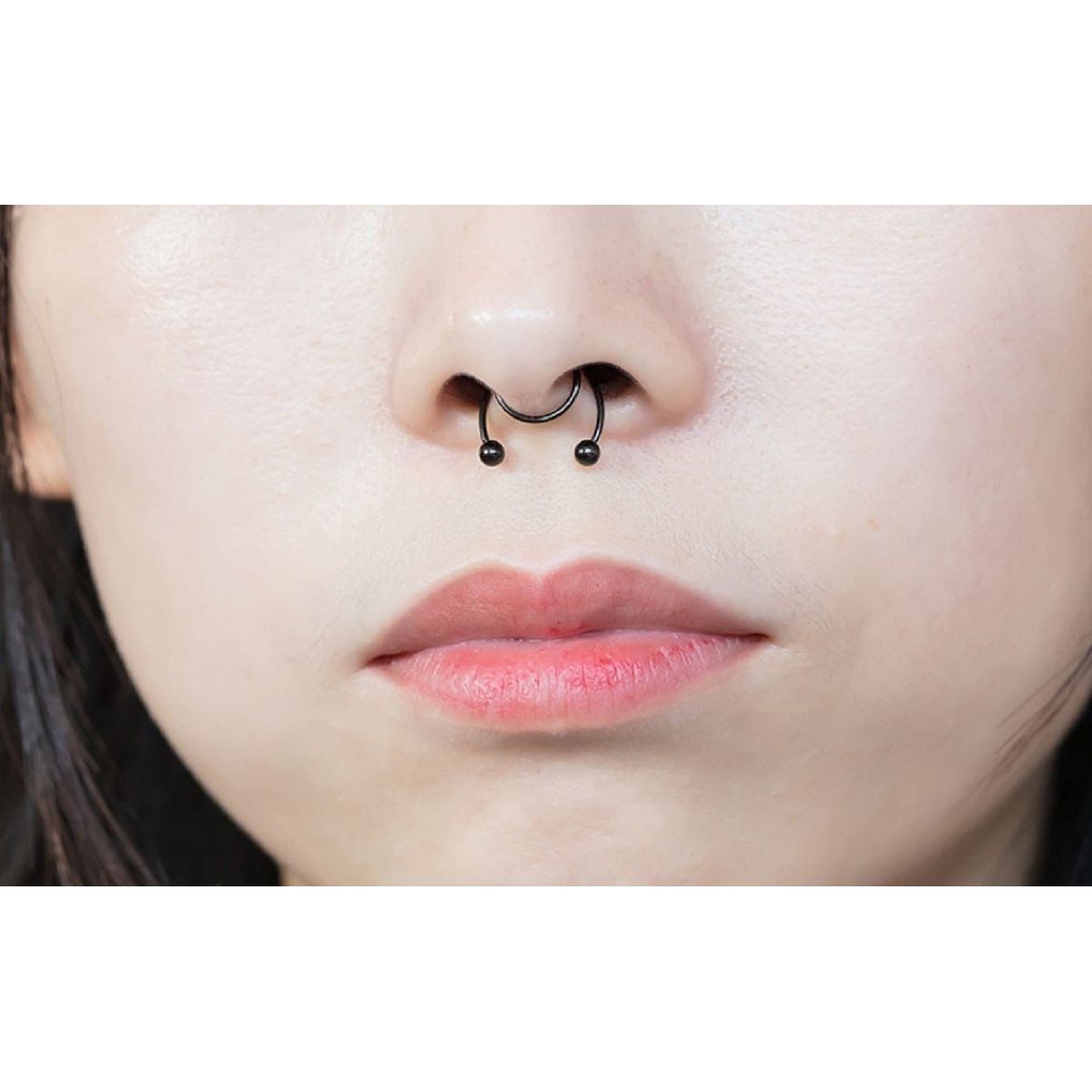 ELBAULDEJUMA - Piercing Acero Nariz Labios Sin Hoyos Septum Sin Perforacion