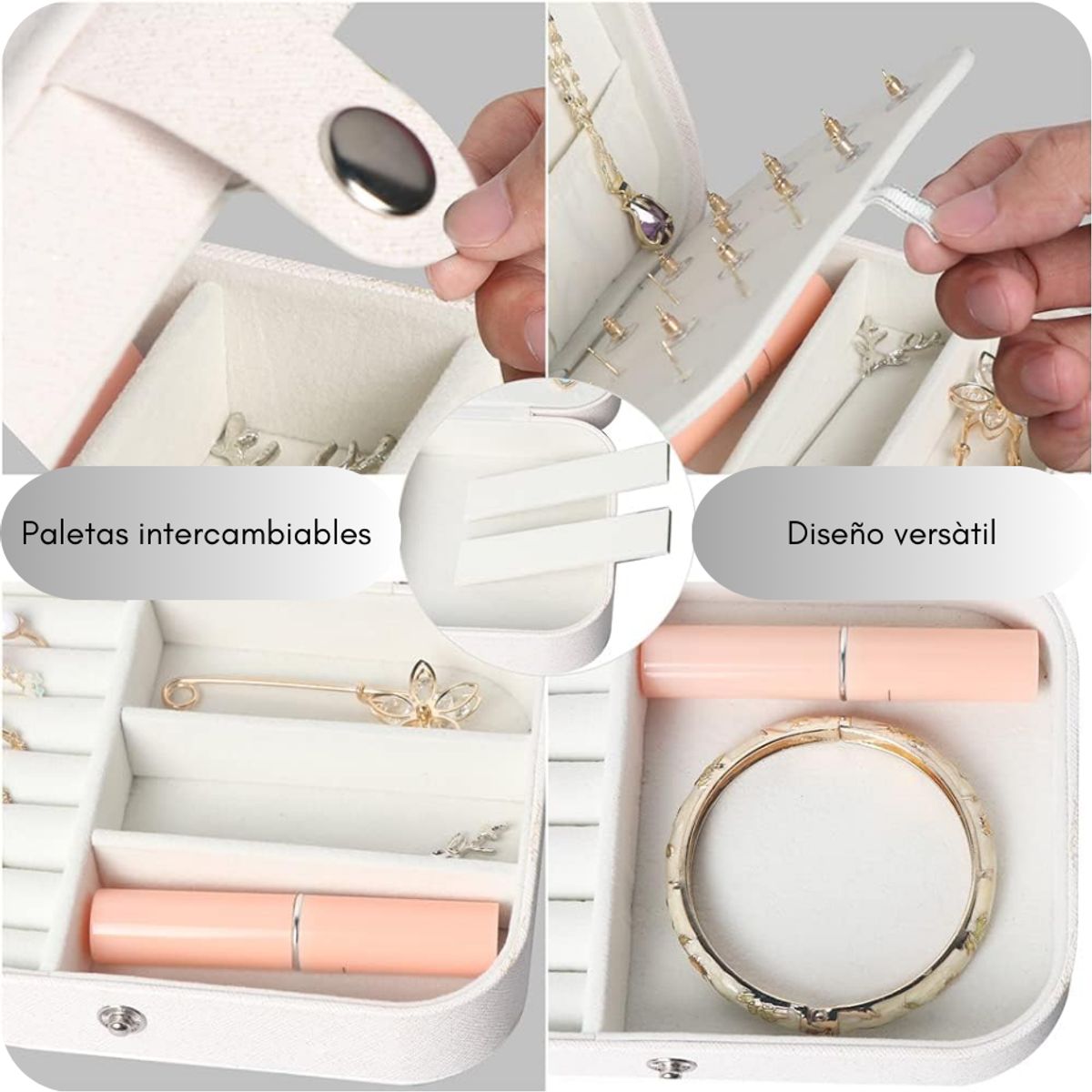 GENERICO - Organizador Joyas Estuche Joyero Portátil Viaje Exhibidor