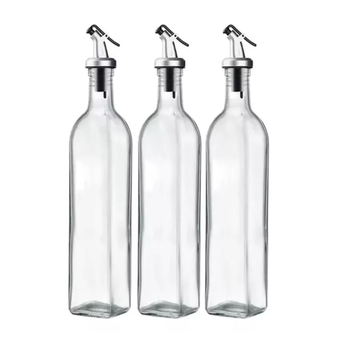 GENERICO - Pack 3 Botellas Para Aceite Vinagre Y Soya 250 Ml