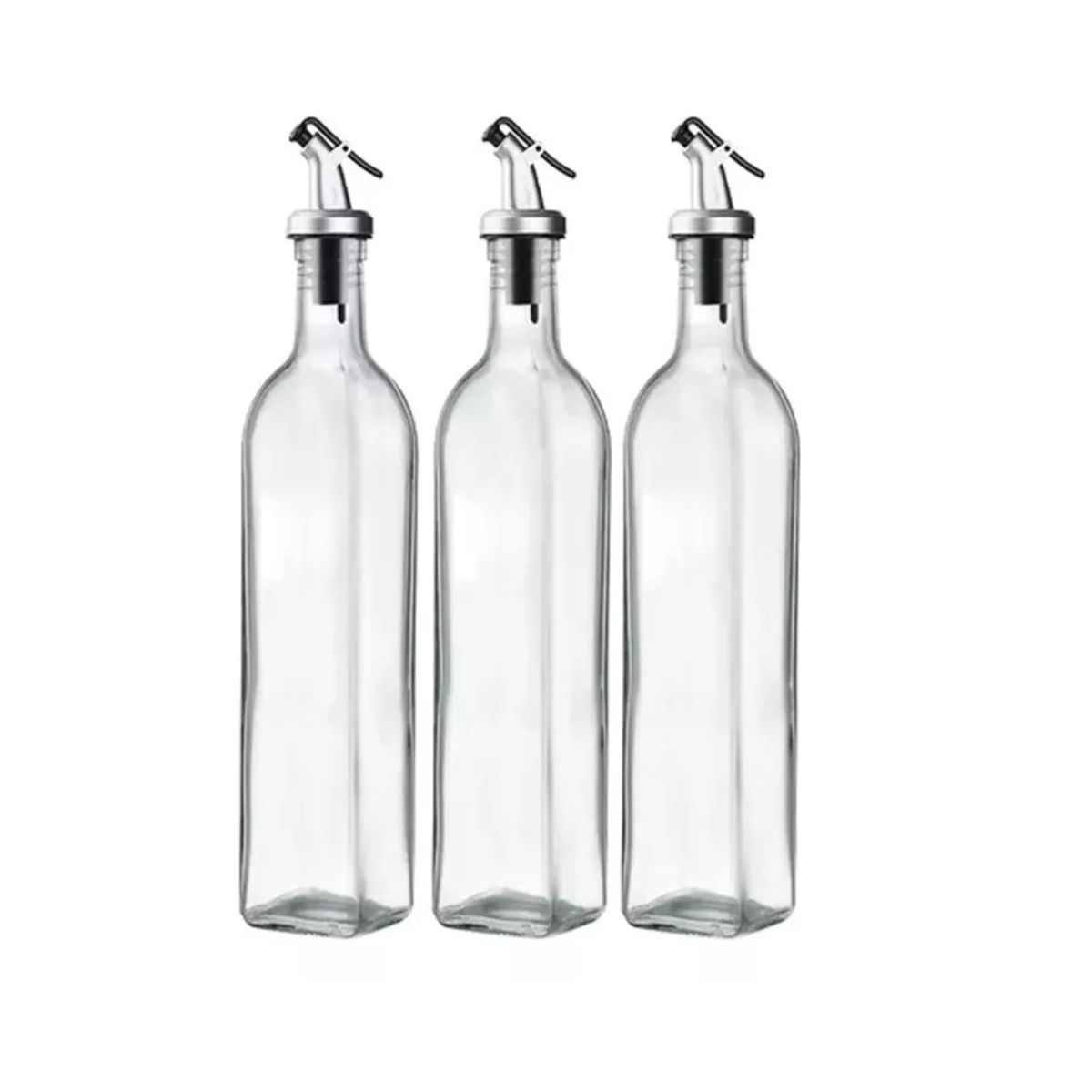 GENERICO - Pack 3 Botellas Para Aceite Vinagre Y Soya 250 Ml