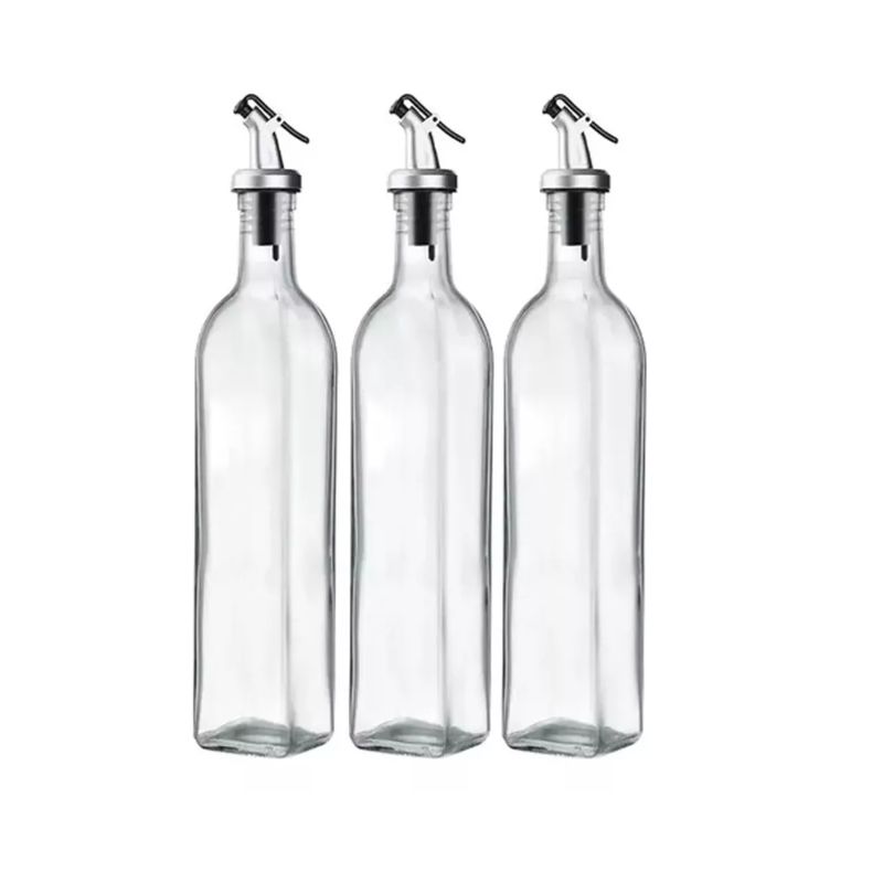 GENERICO - Pack 3 Botellas Para Aceite Vinagre Y Soya 250 Ml