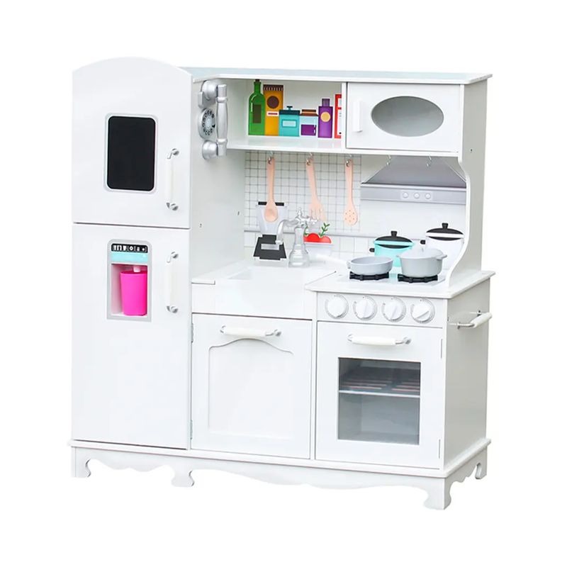 KIDSCOOL - FULL KITCHEN BLANCA CON ACCESORIOS