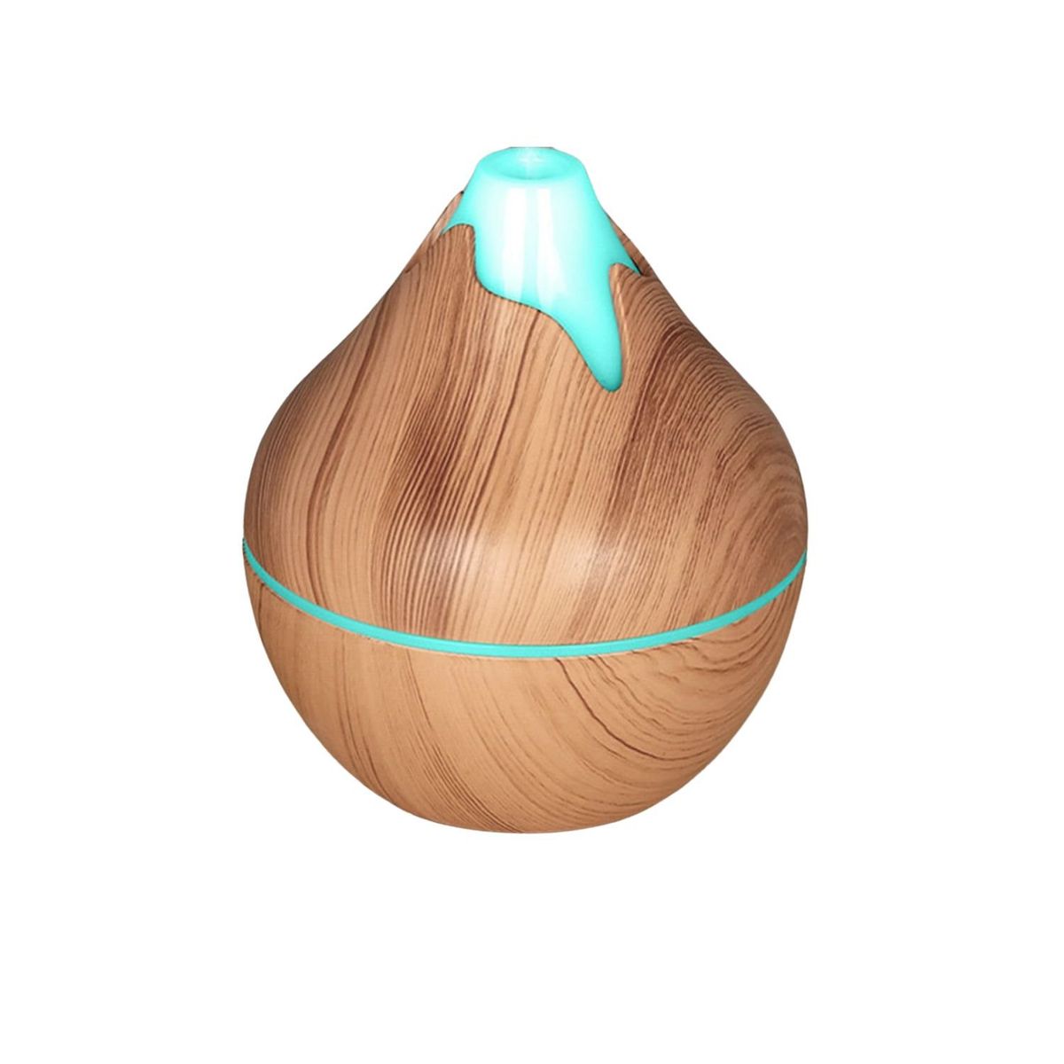 GENERICO - Pack Humidificador Forma Volcán Mas 6 Esencias Aromáticas