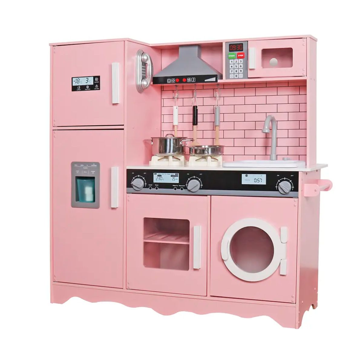 KIDSCOOL - Cocina Magic Chef Con Accesorios Rosada