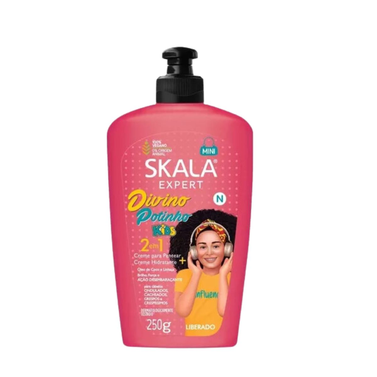 SKALA - Crema de peinar hidratante para niños y adolescentes cabello rizado