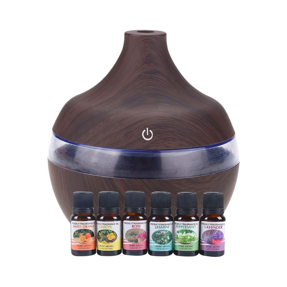 GENERICO - Pack Humidificador de Grano Más 6 Esencias Aromáticas