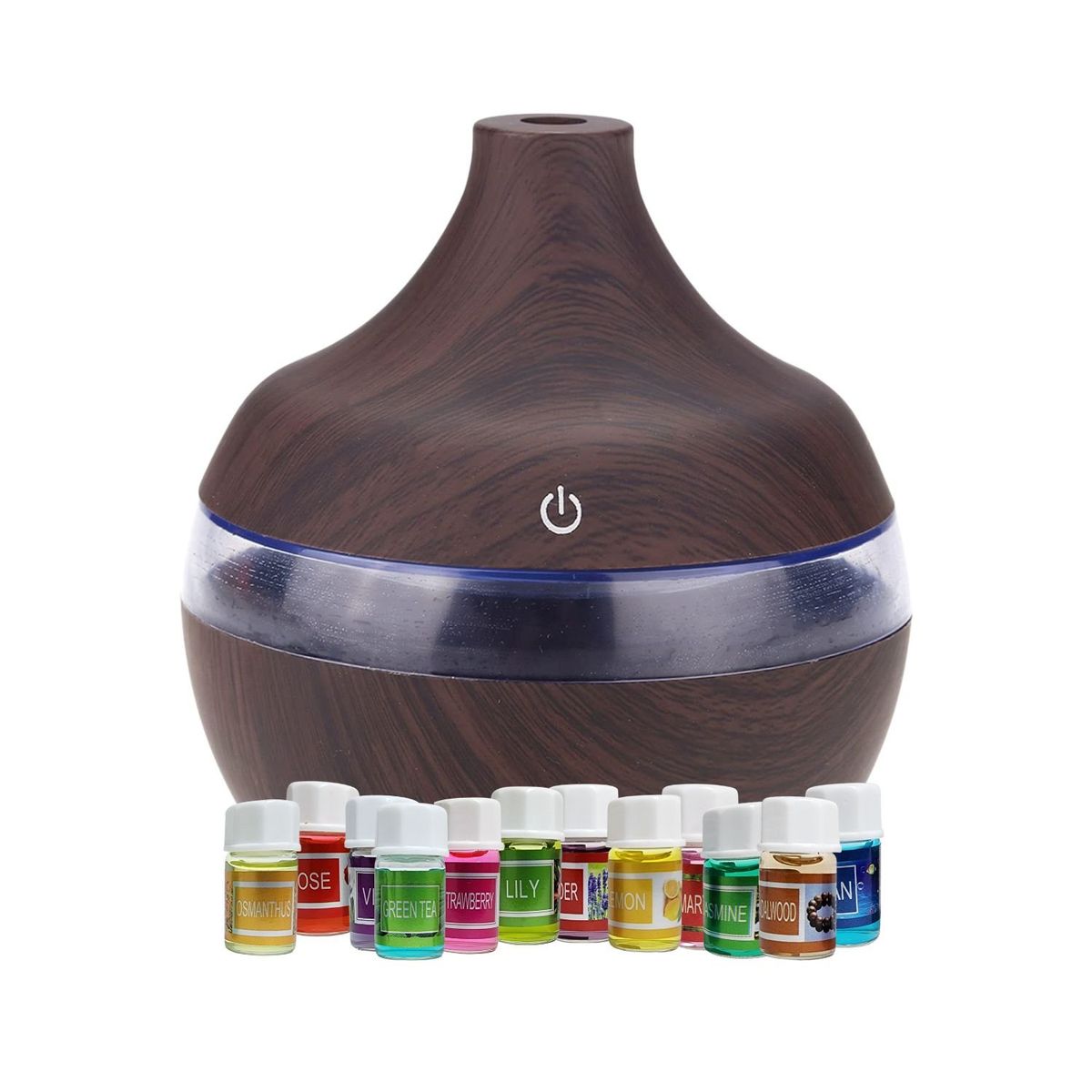 GENERICO - Pack Humidificador de Grano Más 12 Esencias Aromáticas