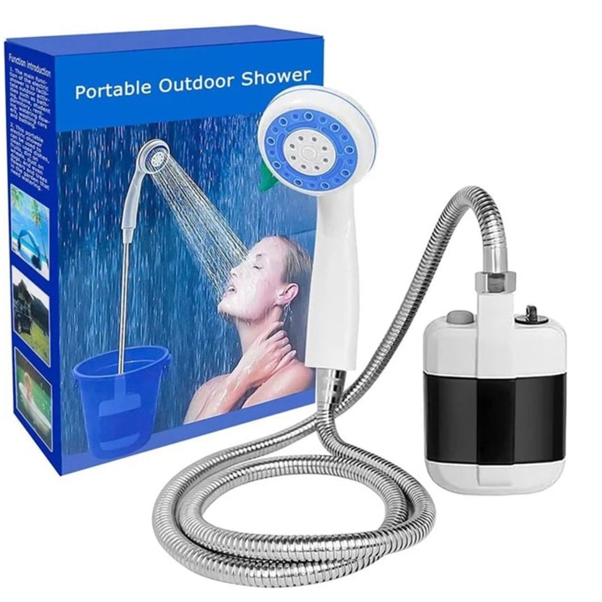 GENERICO - DUCHA PORTATIL INALÁMBRICA  PARA EXTERIOR