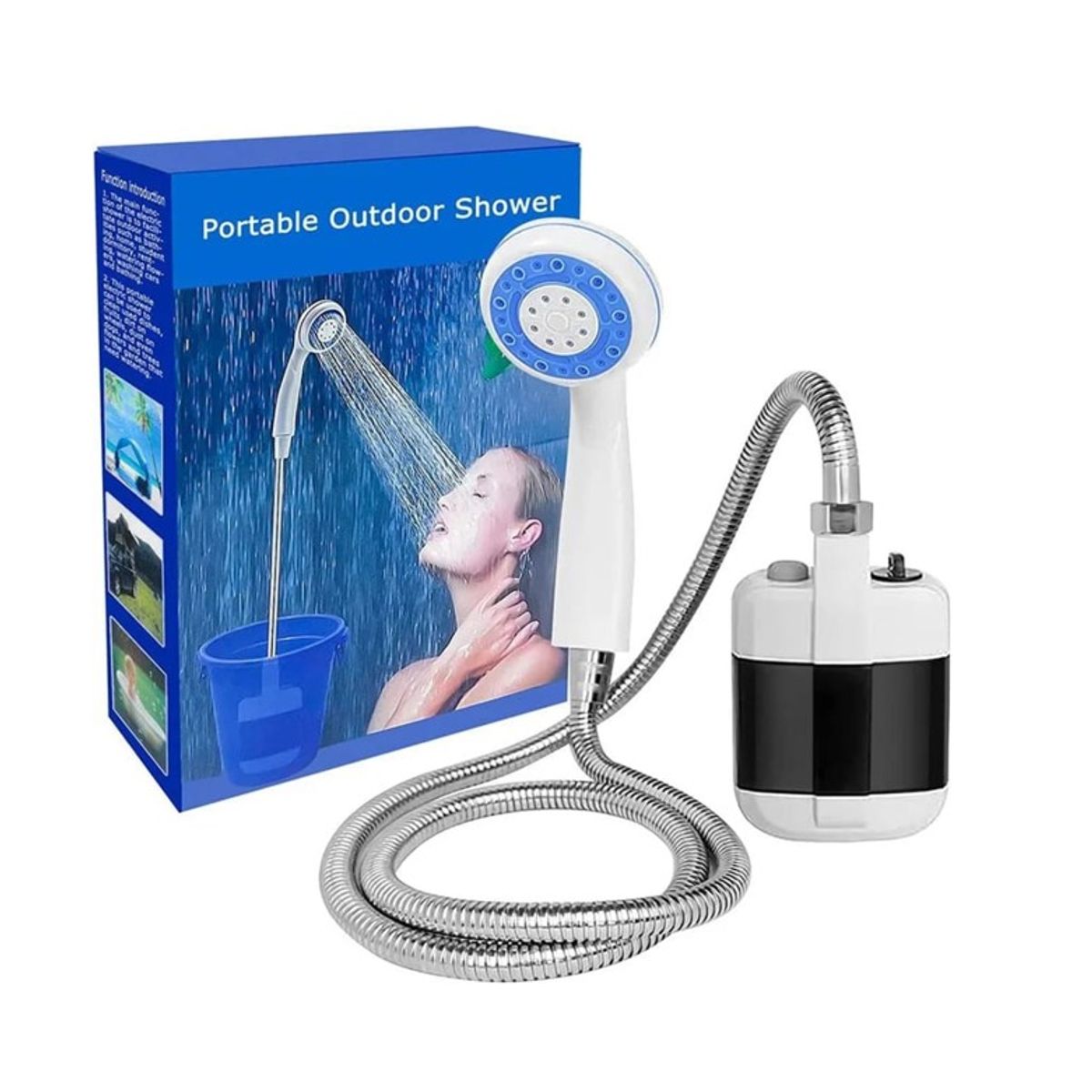 GENERICO - DUCHA PORTATIL INALÁMBRICA  PARA EXTERIOR