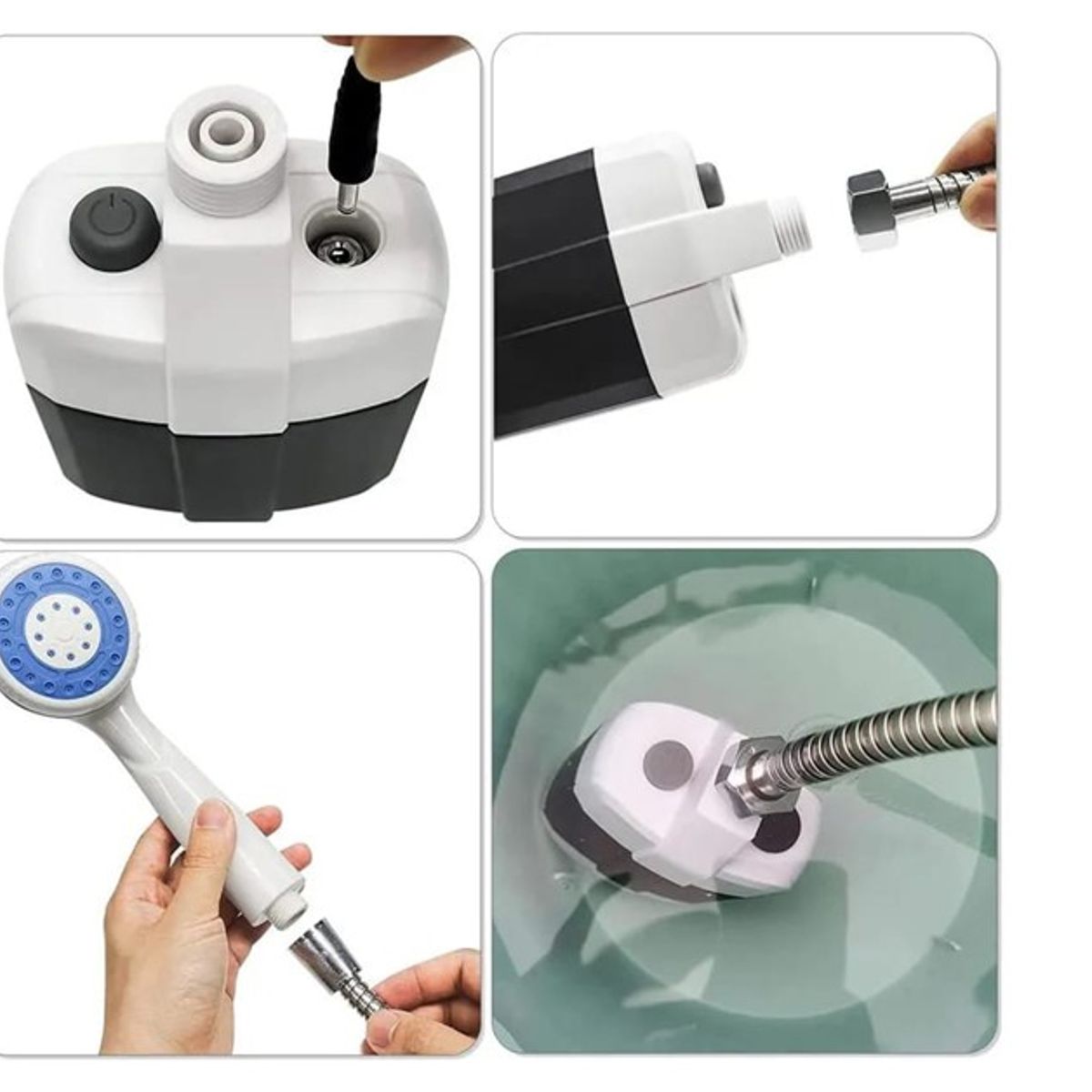 GENERICO - DUCHA PORTATIL INALÁMBRICA  PARA EXTERIOR