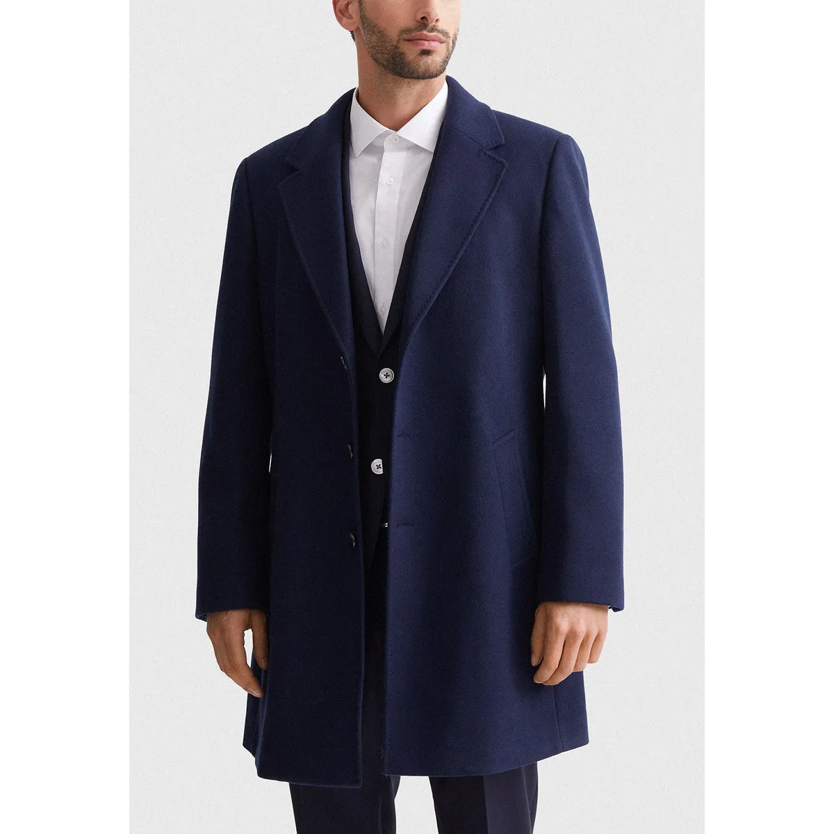 MAVIANNI - Abrigo hombre clasico navy