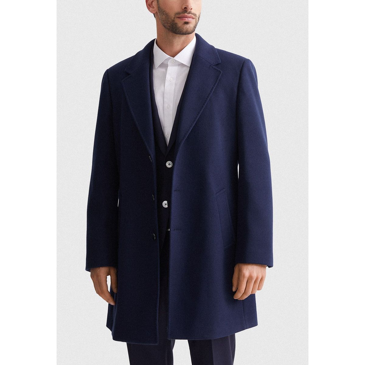 MAVIANNI - Abrigo hombre clasico navy